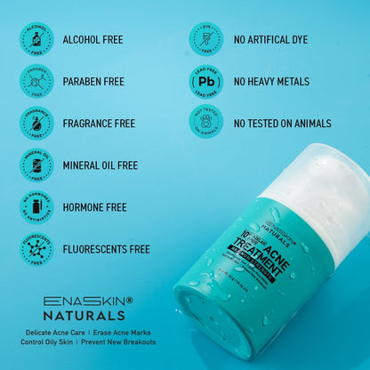 Natural Acne Treatment Gel Cream with 10% Azelaic Acid