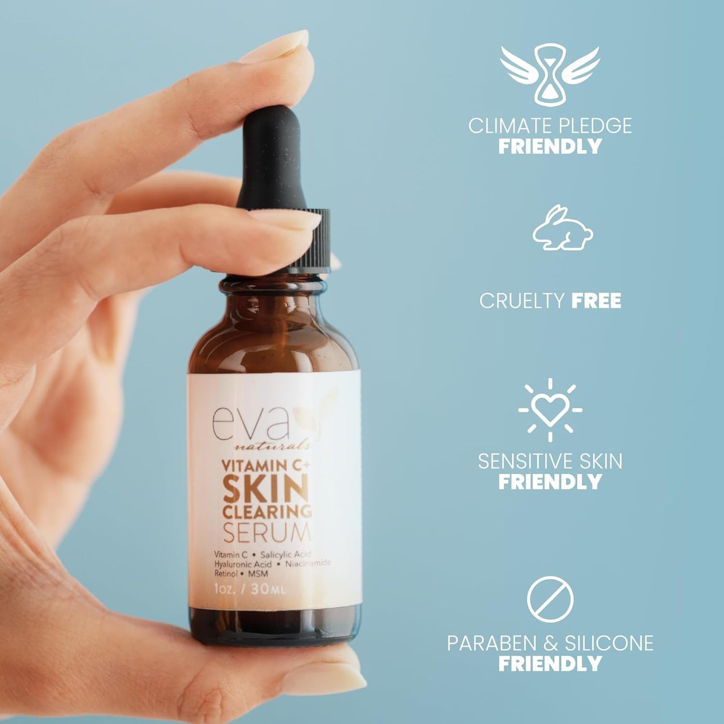 Natural Vitamin C Face Serum for Clear Skin - 30ml