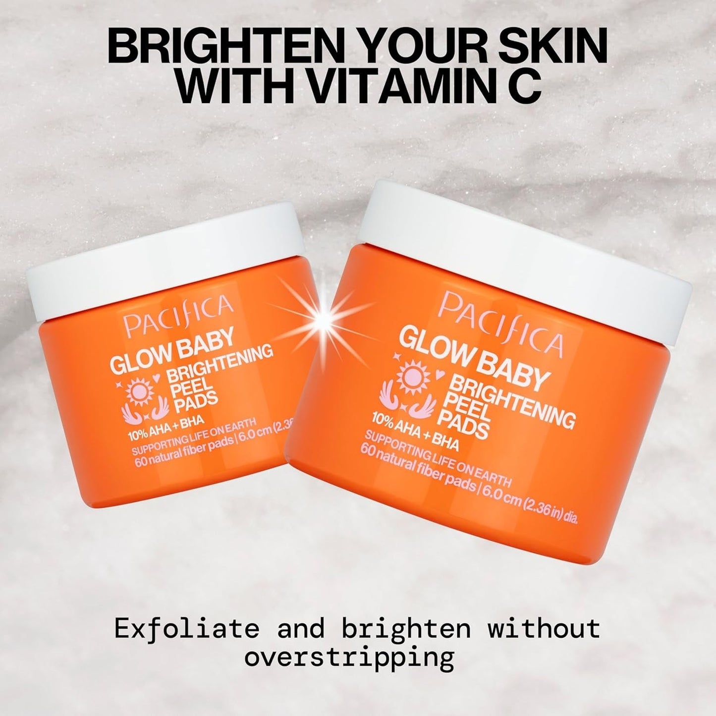 Natural Glow Exfoliating Face Pads 60 Count