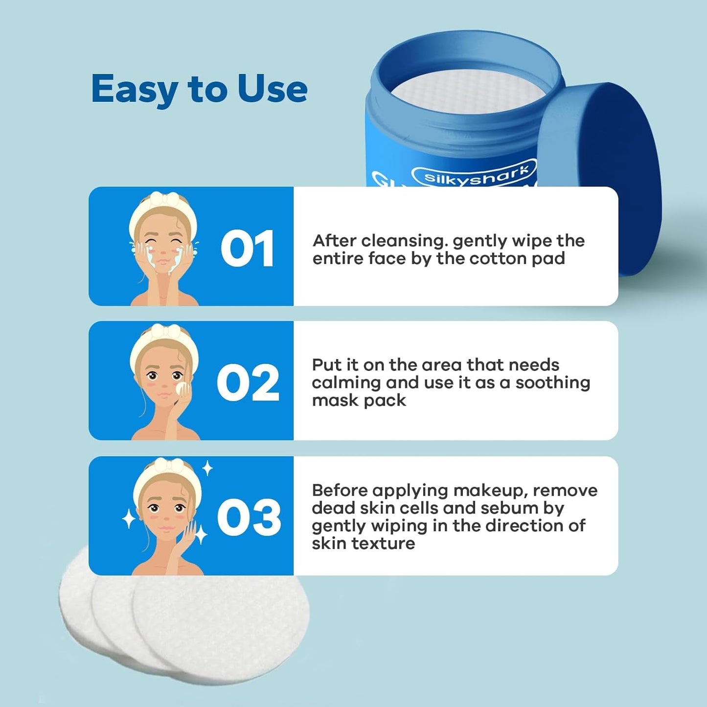 Exfoliating Glycolic Acid Face Pads 20% - 60 Count