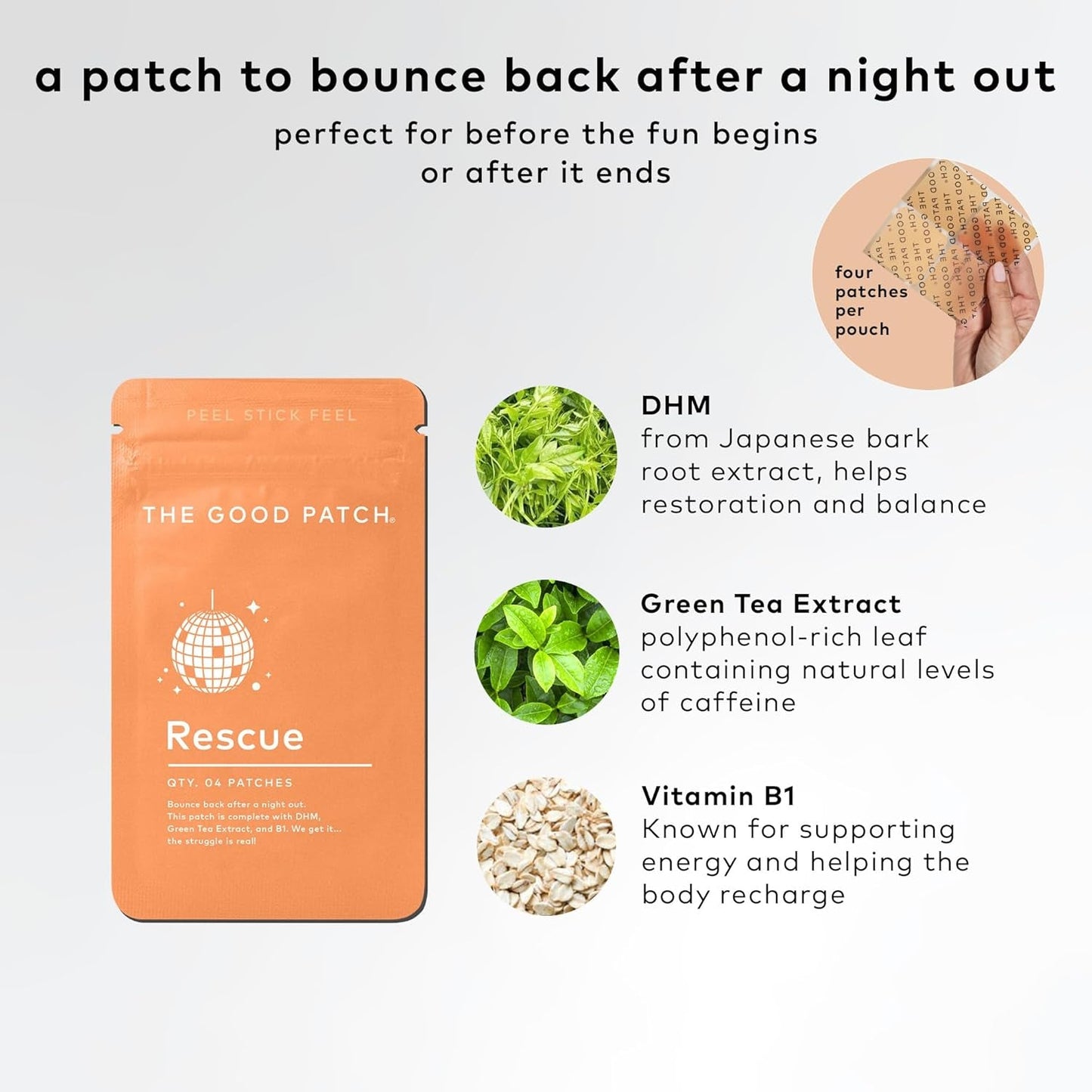 Natural Relief Patches - 16 Count | Herbal Recovery Stickers