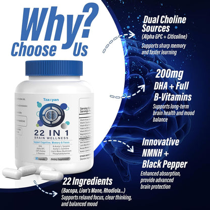 Brain Health Supplements for Memory and Focus Booster