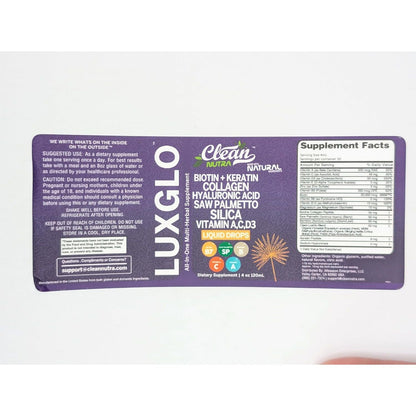 Natural Beauty Liquid Supplement for Hair Skin Nails