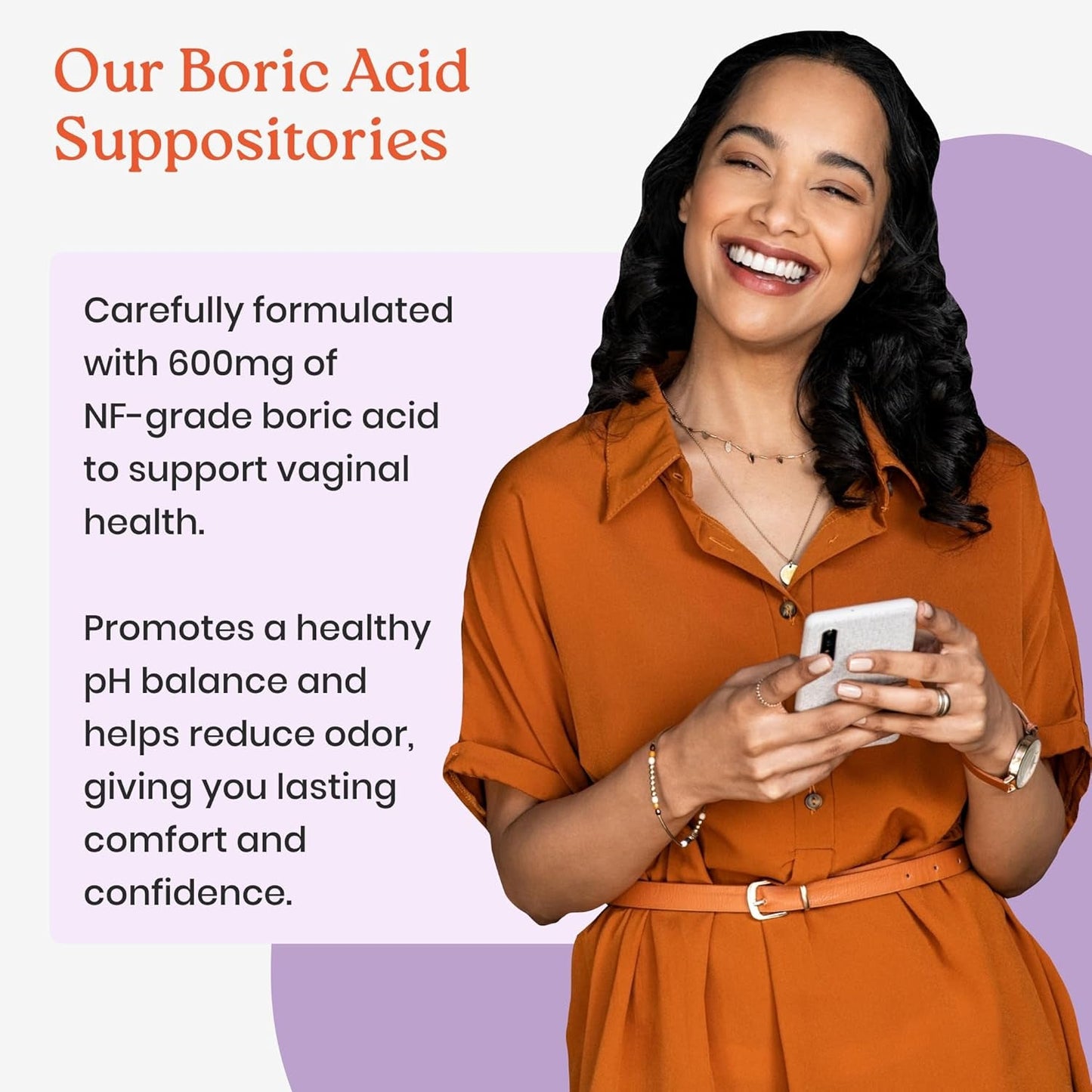 Natural Vaginal Health Suppositories 600mg - 90 Count