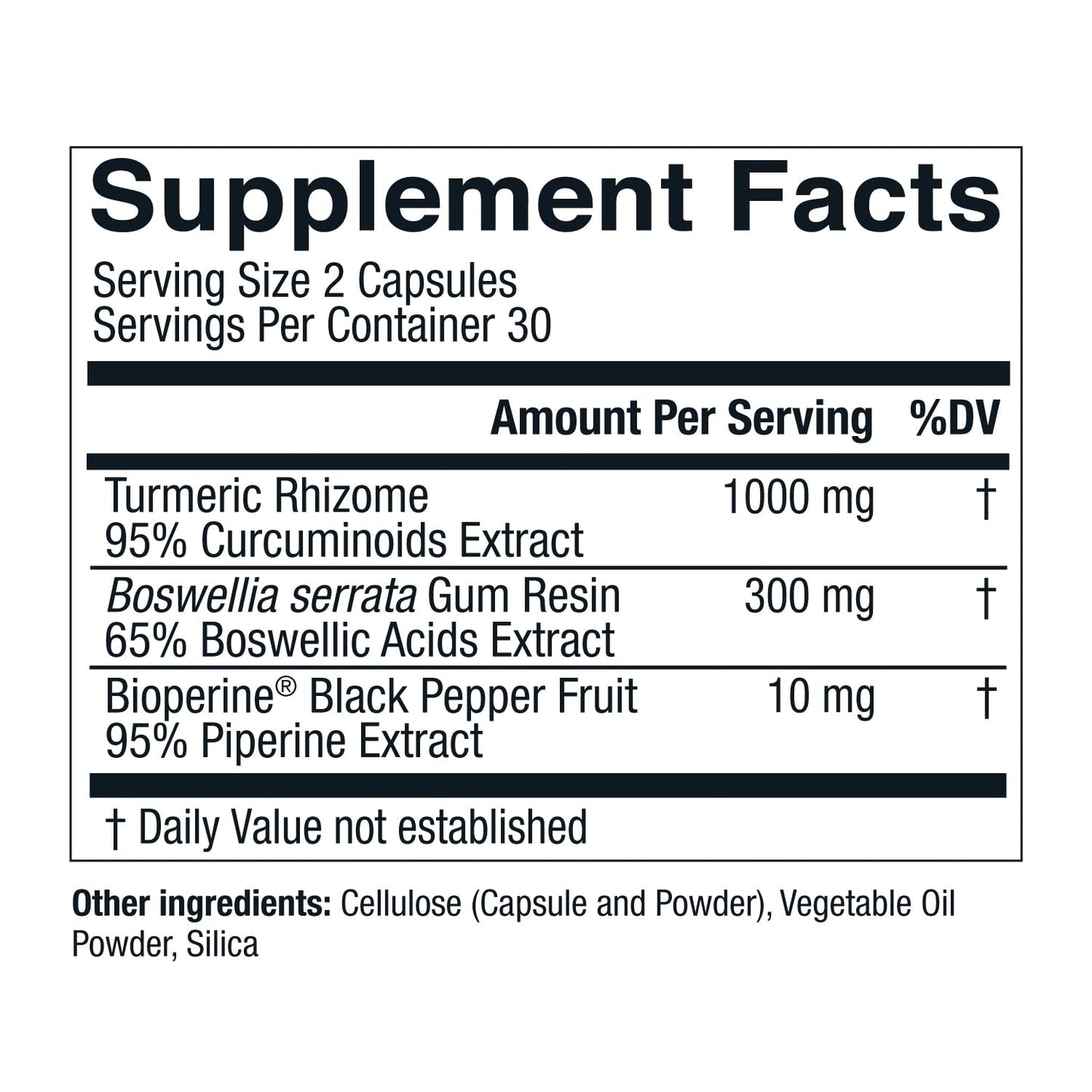 Natural Turmeric Joint Support Capsules