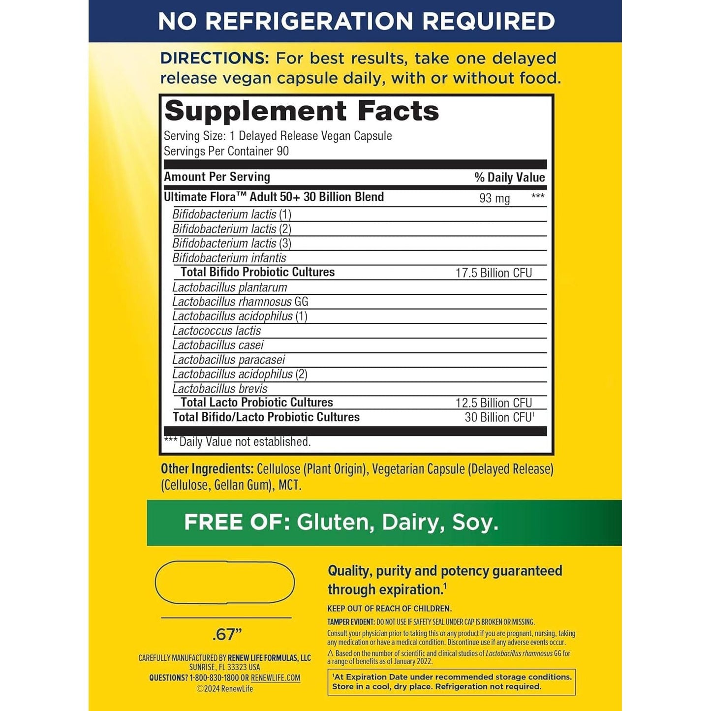 Advanced Probiotic Supplement for Gut Health - 30 Billion CFU