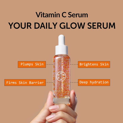Natural Vitamin C Face Serum - Fades Spots, Smoothes Skin