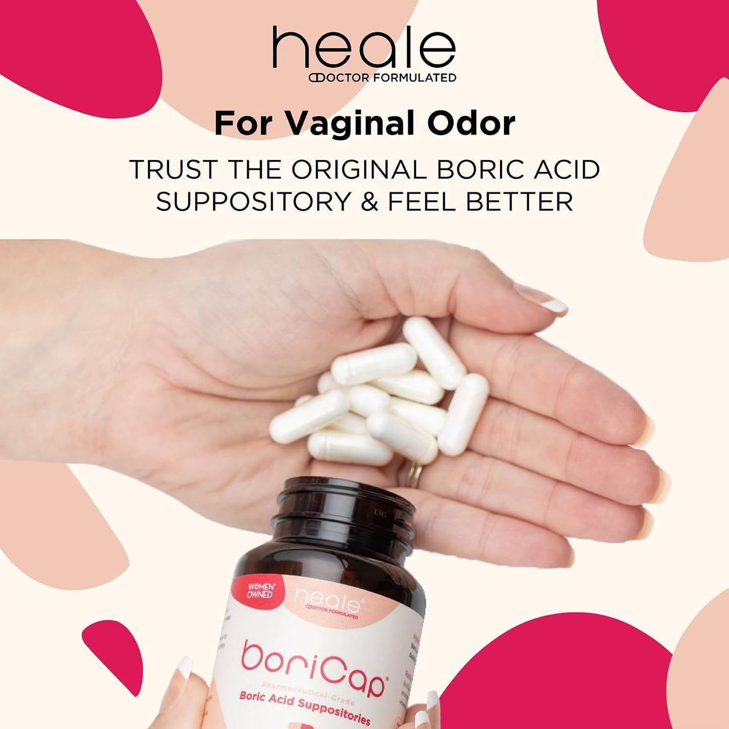Natural Vaginal Health Suppositories - 60 Count