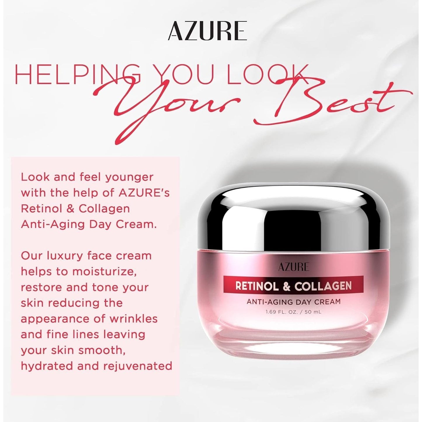 Hydrating Anti Aging Face Moisturizer with Retinol & Collagen