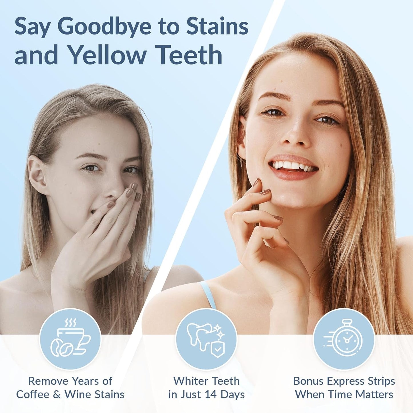 Professional At-Home Teeth Whitening Strips Kit