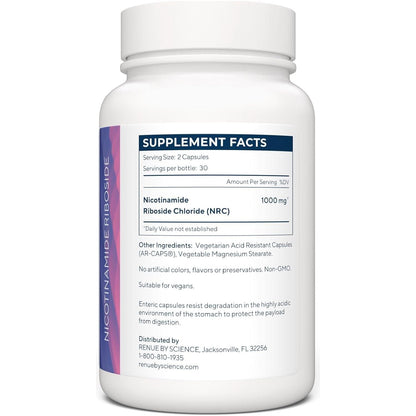 Premium NAD+ Booster Capsules 1000mg Nicotinamide Riboside