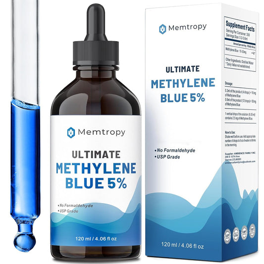Strong Methylene Blue Supplement 5% 120ml Mito Booster - Mycosmeticslondon