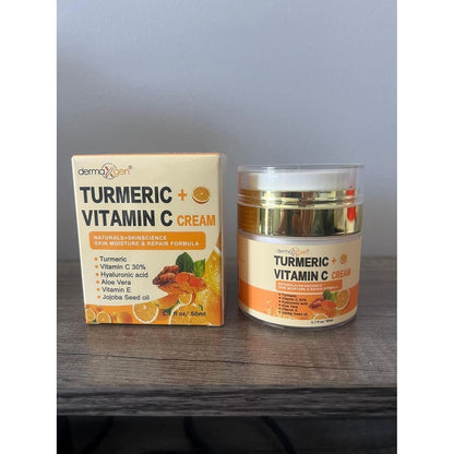Natural Turmeric Face Cream with Vitamin C Moisturizer