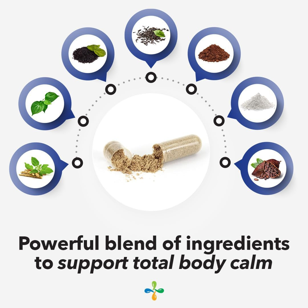 Natural Calm Anxiety Relief Vitamins - 60 Capsules