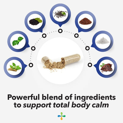 Natural Calm Anxiety Relief Vitamins - 60 Capsules