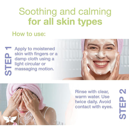 Natural Green Tea Face Cleanser - Soothing Moisturizing Wash