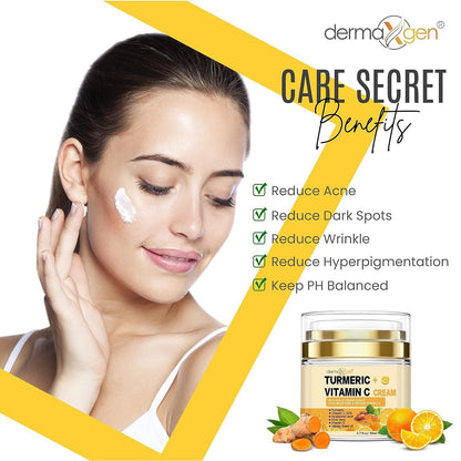 Natural Turmeric Face Cream with Vitamin C Moisturizer