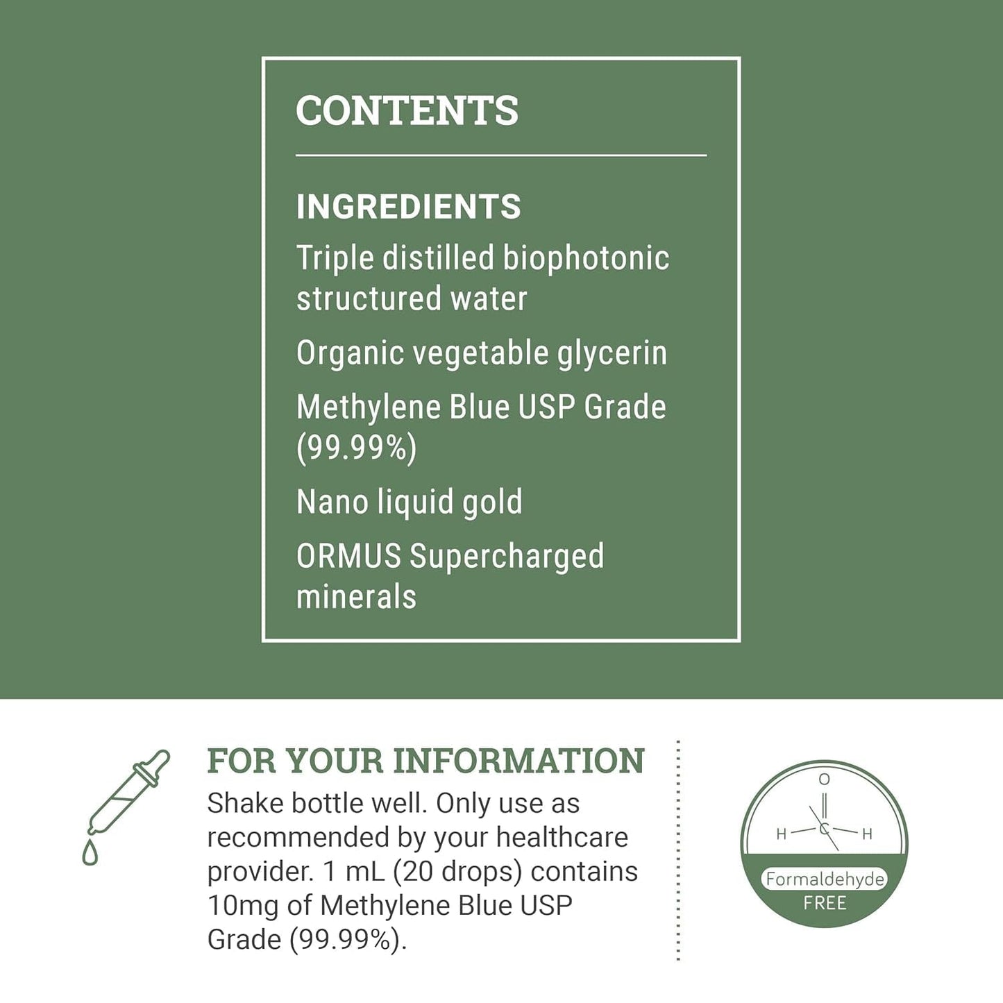 Pure Methylene Blue Liquid Supplement - 1% USP Grade Solution