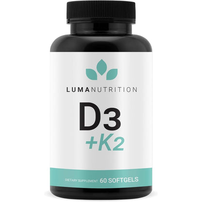 Strong Bone Vitamin D3 & K2 10000 IU Softgels - Mycosmeticslondon