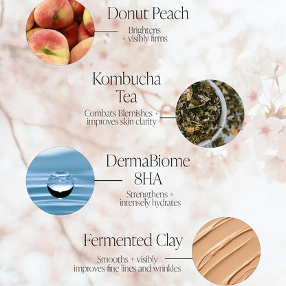 Natural Peach Clay Face Mask - 80g