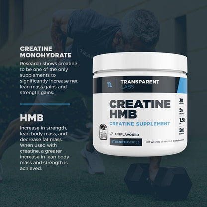 Pure Creatine HMB Muscle Supplement 210g