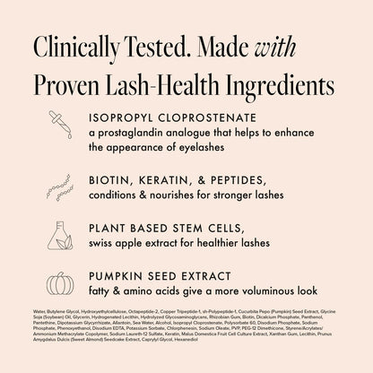 Natural Eyelash Growth Serum 3ml Thick Lashes Booster