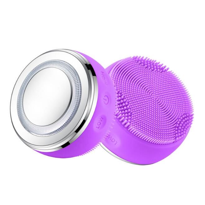 Rechargeable LED Face Massager Brush for Deep Clean Skin