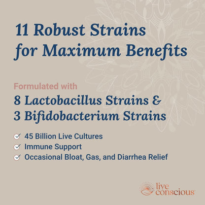 Strong Probiotic Supplement 45 Billion CFU Capsules