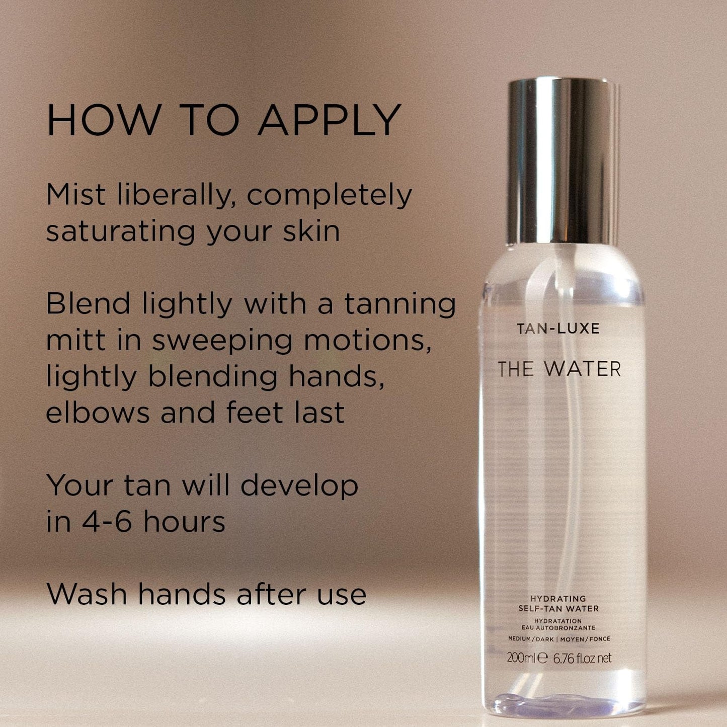 Natural Hydrating Self Tan Water - Medium Glow