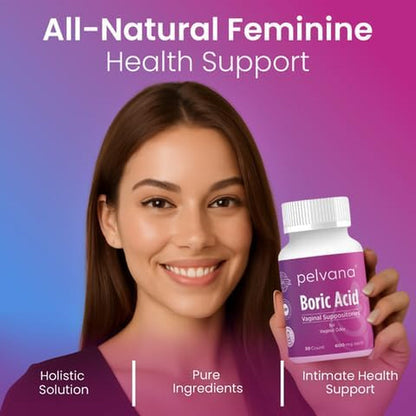 Natural Vaginal Health Suppository Kit with pH Test Strips