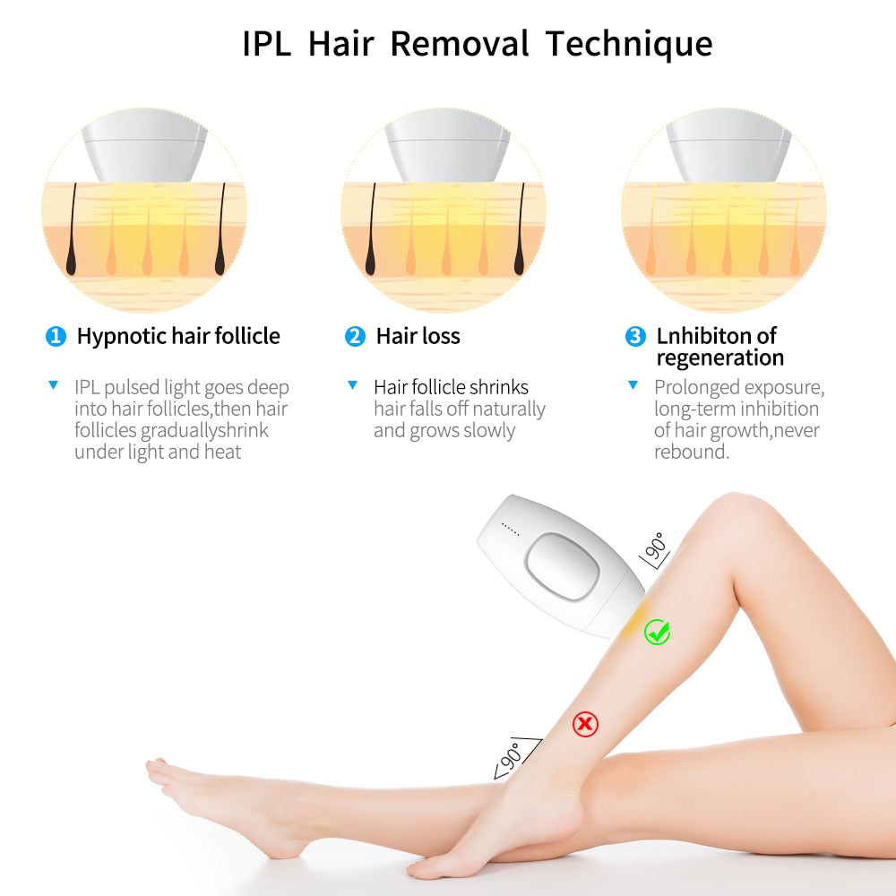 Permanent Laser Hair Remover 600k Flashes, Full Body