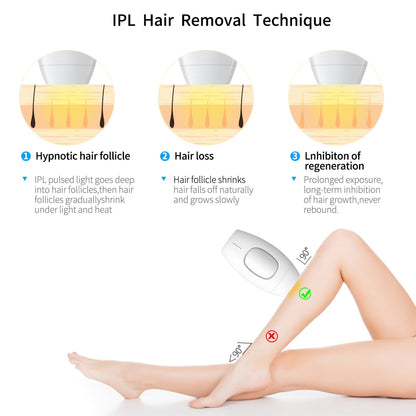 Permanent Laser Hair Remover 600k Flashes, Full Body