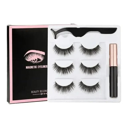 Easy Apply Magnetic Lashes Kit with Waterproof Liner