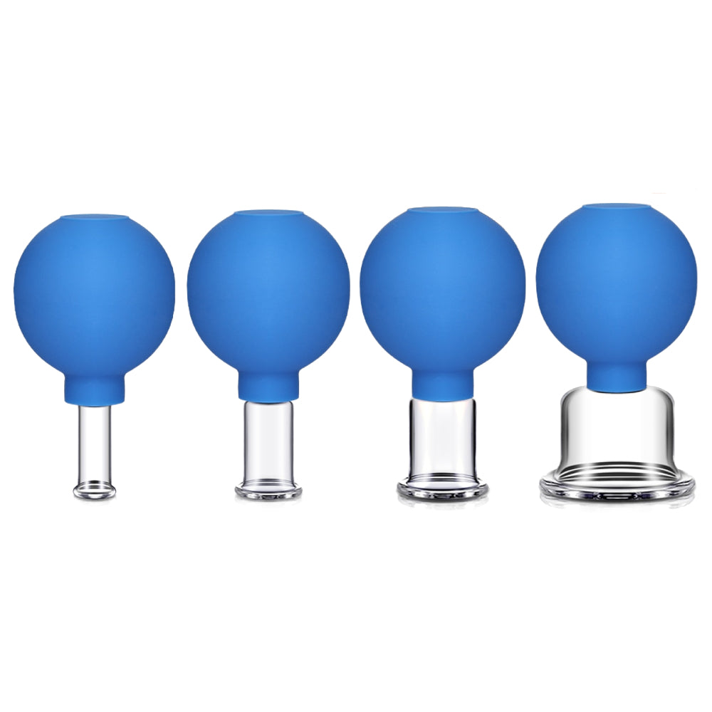 4 Pcs Glass Face Cupping Set