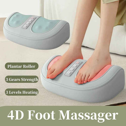 Heated Foot Massager with Vibrations for Lumbar Back Knee Pain