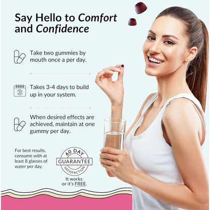 Natural Vaginal Health Wetness Gummies for Women