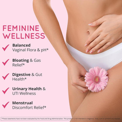 Natural Women's Probiotic for Vaginal Health & Digestion