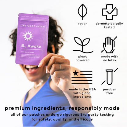 Natural Energy Patches with Caffeine and B12