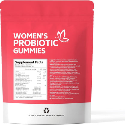 Natural Women's Probiotic Gummies for Vaginal Health