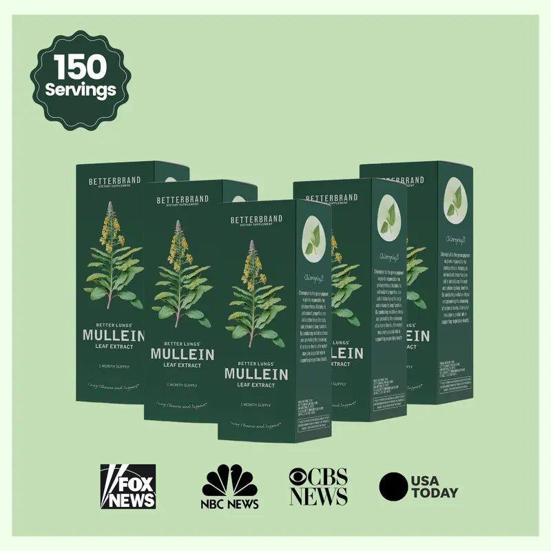 Natural Lung Cleanse Drops with Mullein & Chlorophyll