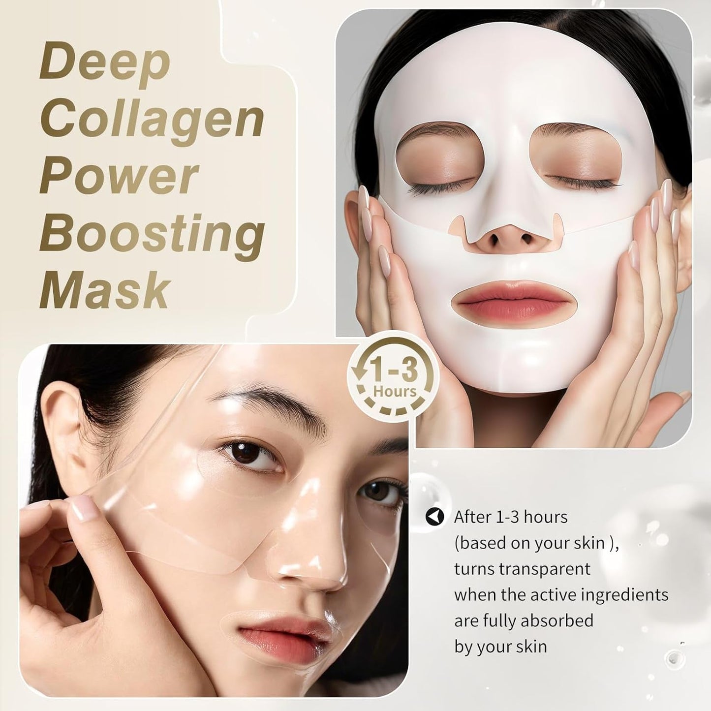 Nourishing Collagen Face Mask - 6 Pack, Hydrating & Anti-Aging