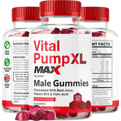 Men's Energy Boost Gummies - 60 Count