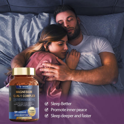 Maximum Strength Magnesium 12-in-1 Supplement Capsules