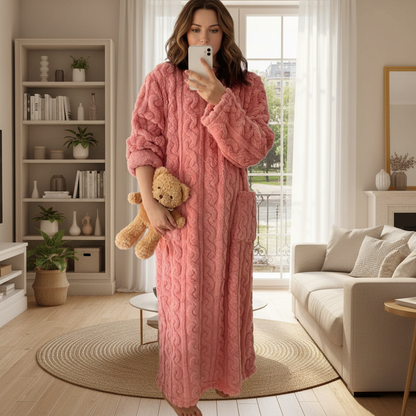 Ultra Soft Long Fleece Winter Nightgown