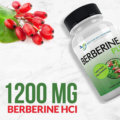 Powerful Berberine Supplement 1200mg - 120 Vegan Capsules