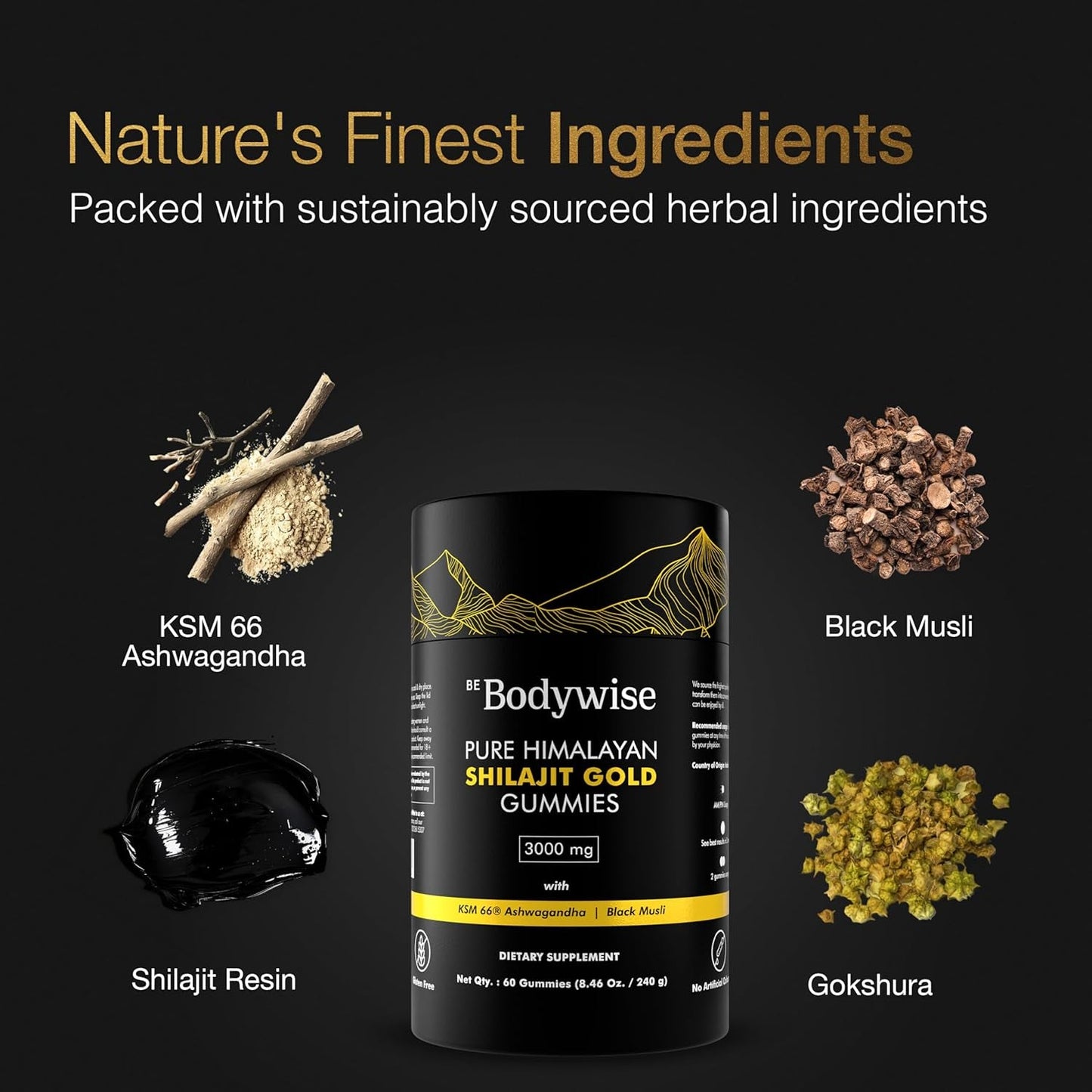 Natural Energy Boost Shilajit Gummies