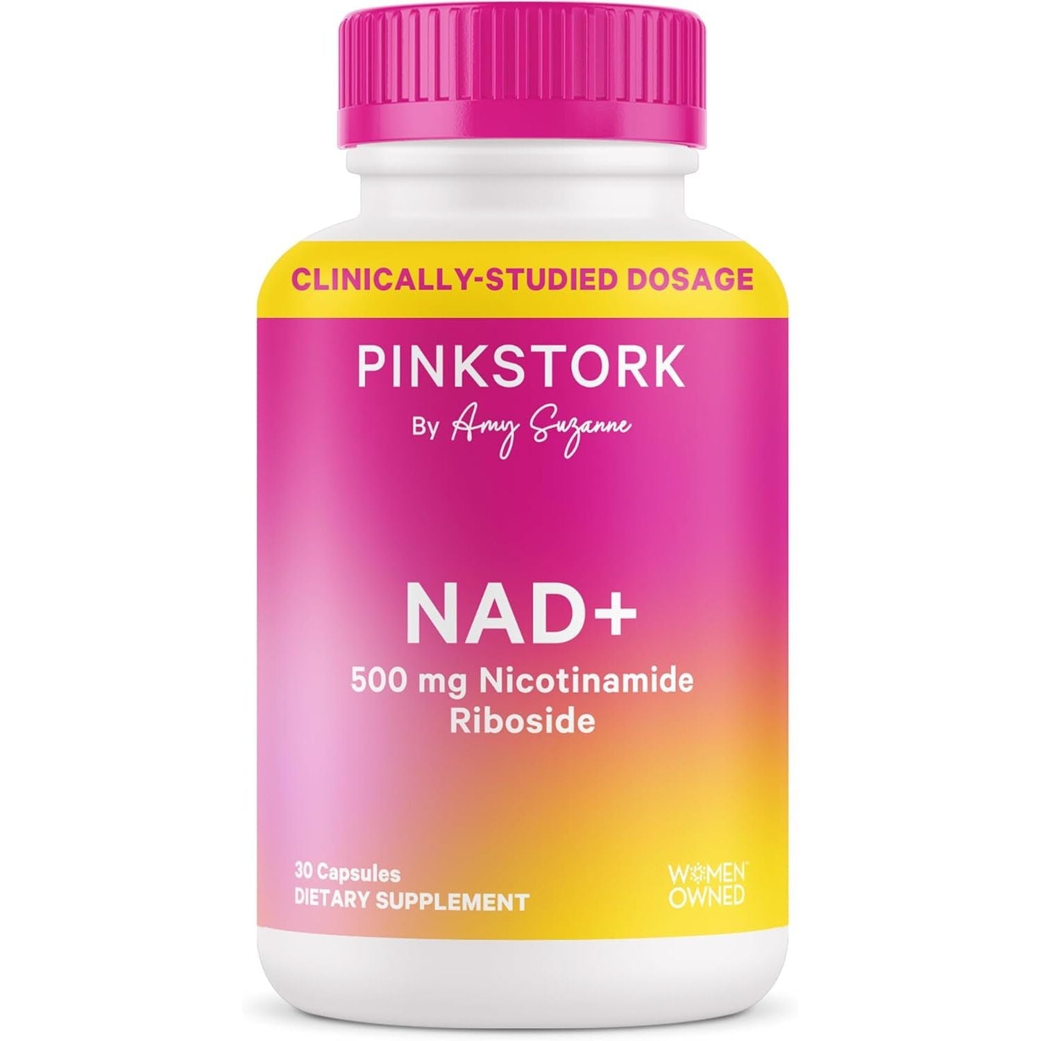 Natural Energy Supplement for Women 500mg NAD+ Capsules - Mycosmeticslondon