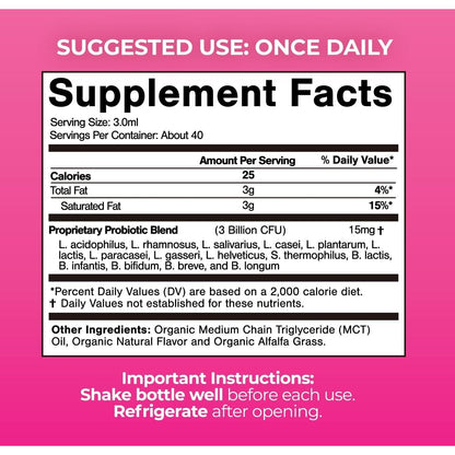 Natural Probiotic Supplement for Women - 120ml