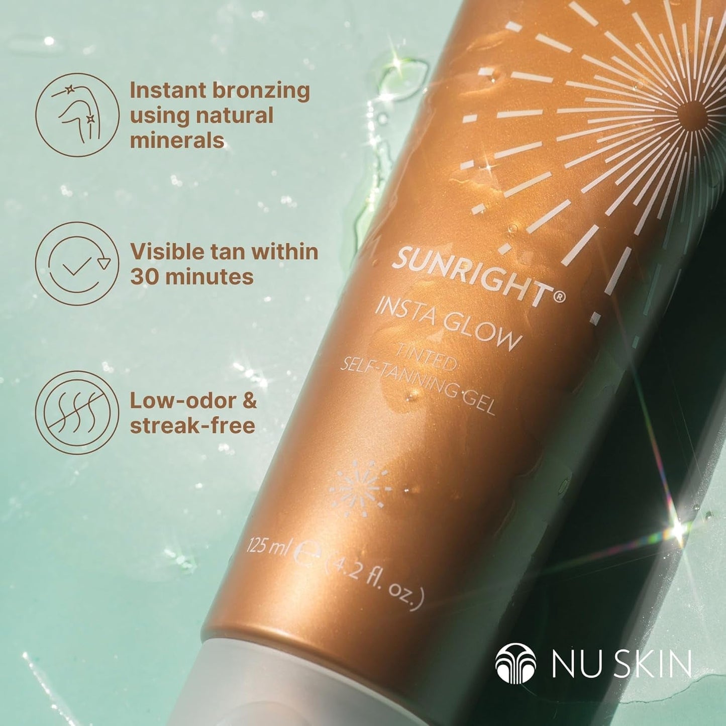Easy Apply Self Tanning Gel for Natural Glow