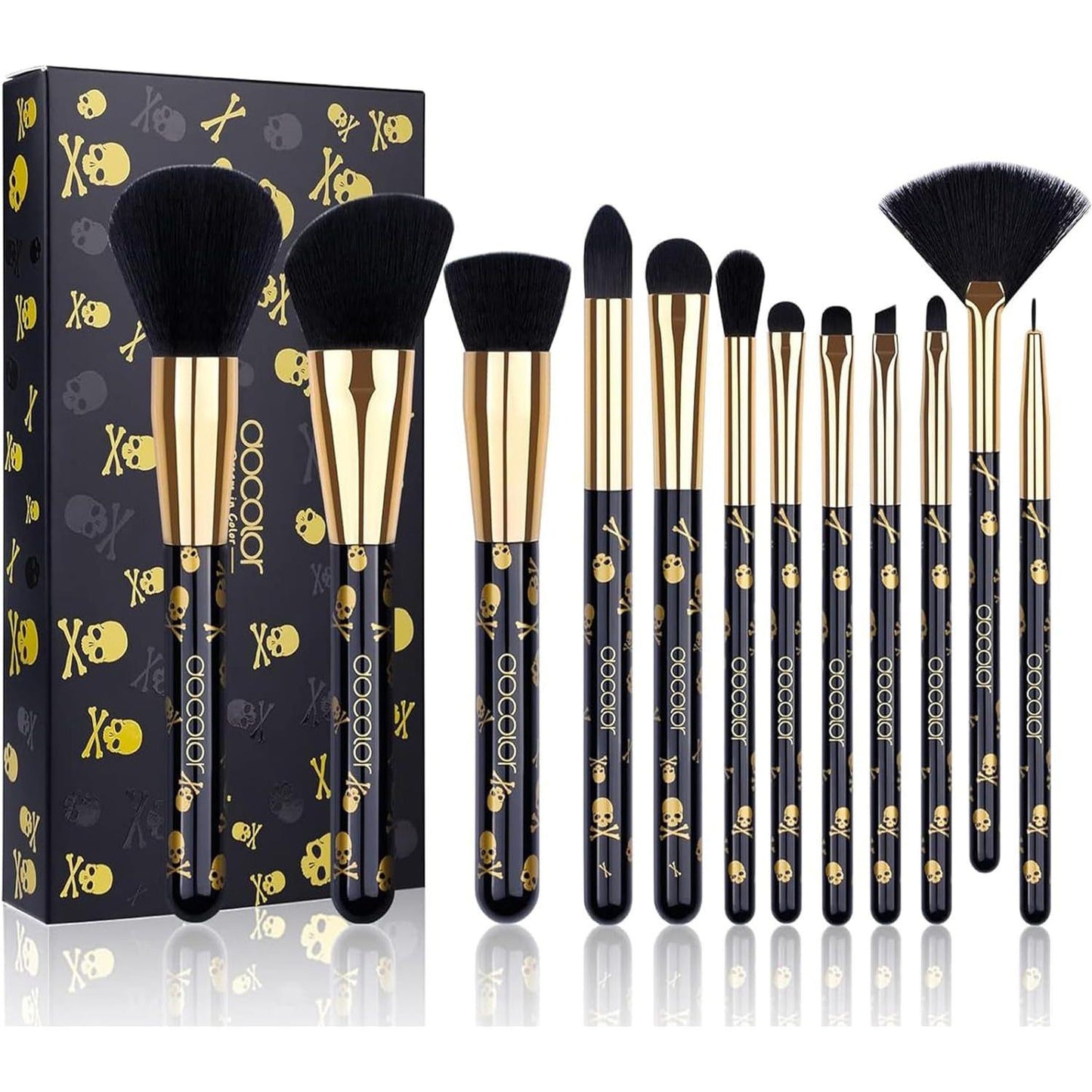 Trendy Makeup Brush Kit - 12 Piece Set - Mycosmeticslondon